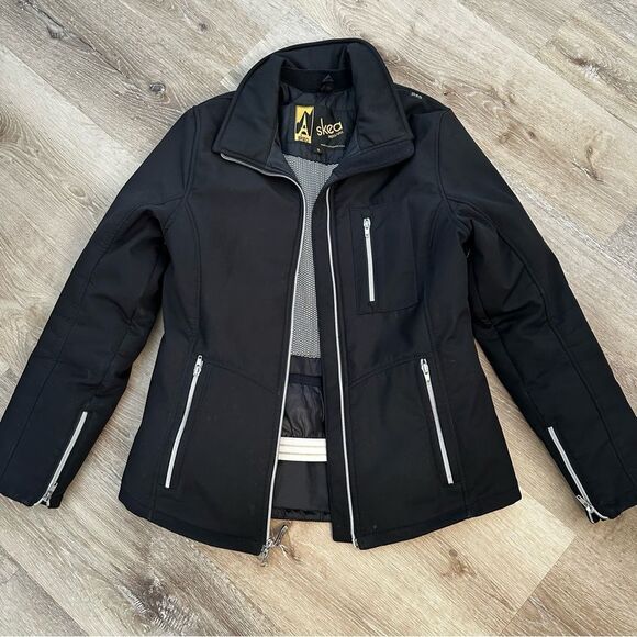 SKEA Black Ski/Snowboard Winter Coat Size 8 - Picture 1 of 6